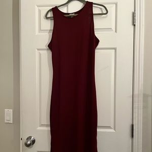 Target Burgundy Midi Dress